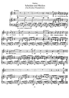 Des Knaben Wunderhorn (The Youth's Magic Horn): Scheiden und Meiden (Farewell and Forgo) by Gustav Mahler