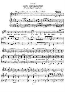 Des Knaben Wunderhorn (The Youth's Magic Horn): Starke Einbildungskraft (Strong Imagination) by Gustav Mahler