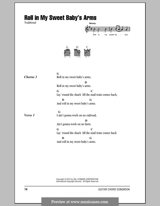 Roll in My Sweet Baby's Arms: Letras e Acordes by folklore