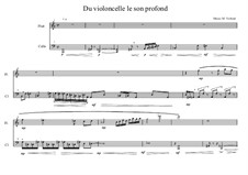 Song for Soprano and Cello Based on a Poems of Karin Boye: No.0. Duo for flute and cello, MVWV 55 by Maurice Verheul