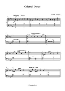 Oriental Dance por Y. Johnson - Partituras on músicaNeo