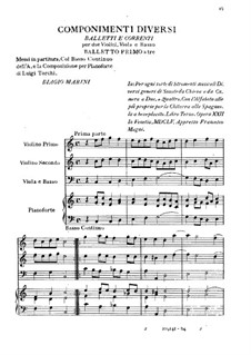 Componimenti Diversi: parte II by Biagio Marini