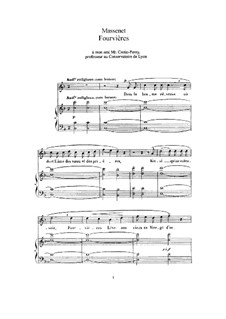 Fourvières: para voz alta e piano by Jules Massenet