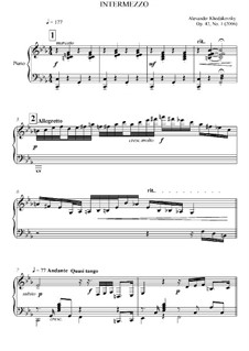 Intermezzo, Op.42 No.1: Intermezzo by Alexander Khodakovsky