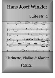 Suite No.2 with three dances: Trio with clarinet and violin by Hans Josef Winkler
