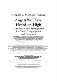 Angels We Have Heard on High: For voice and piano (Revised for Christmas 2013) by Unknown (works before 1850)