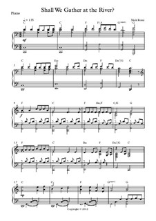 Shall We Gather at the River: Para Piano by Robert Lowry