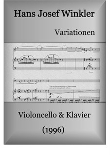 Variations for violoncello and piano: Variations for violoncello and piano by Hans Josef Winkler