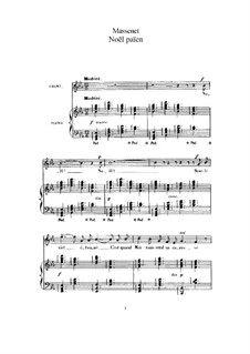 Noël païen: para voz alta e piano by Jules Massenet