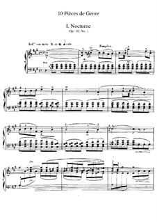 Dix pièces de genre, Op.10: set completo by Jules Massenet