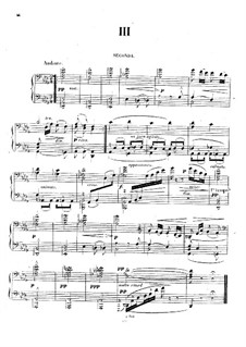 Suite for Piano Four Hands, Op.11: movimento III by Jules Massenet