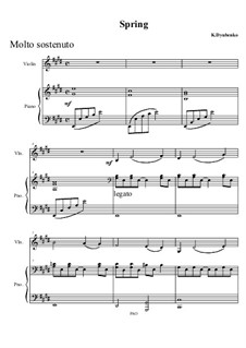 Seasons for Violin and Piano: Primavera by Konstantin Dyubenko