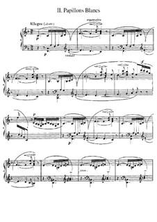 Two Pieces for Piano: No.2 Papillons Blancs (White Butterflies) by Jules Massenet