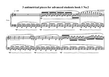 3 antimetrical piano pieces for advanced students: Piece No.2, book I, MVWV 361 by Maurice Verheul