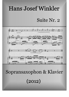Suite No.2 with three dances: Duo with soprano saxophone by Hans Josef Winkler