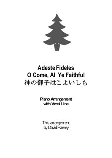 Vocal version: Para vocais e piano by John Francis Wade