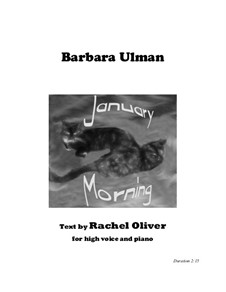 January Morning: January Morning by Barbara Ulman