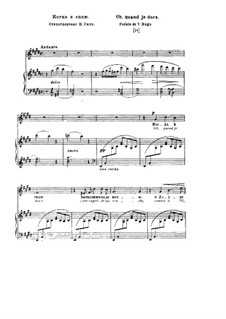 Oh, quand je dors, S.282: Versão II by Franz Liszt