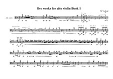 5 works for alto violin solo: Book No.1a, MVWV 723 a by Maurice Verheul