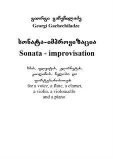 Sonata - improvisation: partitura by George Gachechiladze