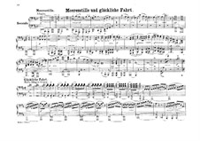 Meeresstille und glückliche Fahrt (Calm Sea and Prosperous Voyage), Op.27: para piano de quadro mãos by Felix Mendelssohn-Bartholdy