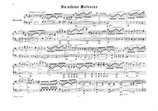 The Fair Melusina, Op.32: versão para piano de quatro mãos by Felix Mendelssohn-Bartholdy