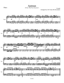 Violin Concerto No.3 in F Major 'L'autunno', RV 293: Movement I, for school string orchestra – rehearsal piano part by Antonio Vivaldi