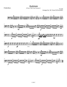 Violin Concerto No.3 in F Major 'L'autunno', RV 293: Movement I, for school string orchestra – contrabass part by Antonio Vivaldi