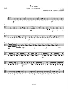 Violin Concerto No.3 in F Major 'L'autunno', RV 293: Movement I, for school string orchestra – viola part by Antonio Vivaldi