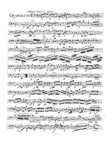 String Quartet No.14 in G Major, K.387: parte violoncelo by Wolfgang Amadeus Mozart