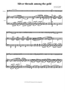 Silver Threads Among the Gold: para clarinete e piano by Hart Pease Danks