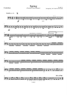 Violin Concerto No.1 in E Major 'La primavera', RV 269: Movement I, for school string orchestra – double bass part by Antonio Vivaldi
