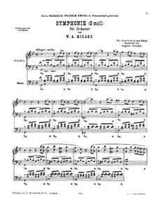 Complete Movements: Arrangement for piano by A. Stradal by Wolfgang Amadeus Mozart