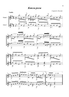 Dew Drops: para duas guitarras by Sergej Kolgan