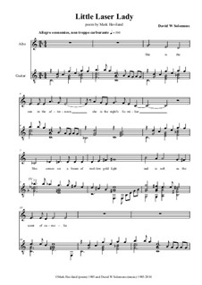 Little Laser Lady: Para alto e guitarra by David W Solomons