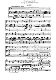 Three Songs, Op.84: set completo by Felix Mendelssohn-Bartholdy