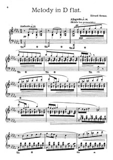 Melody in D Flat Major: Melody in D Flat Major by Edward German