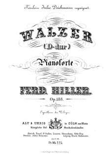 Waltz in D Major, Op.188: Waltz in D Major by Ferdinand von Hiller