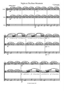 Night on Bald Mountain: Version for string trio – parts by Modest Mussorgsky