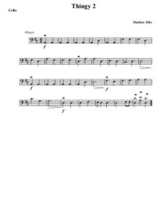 Thingy No.2: parte violoncelo by Matthew Ellis