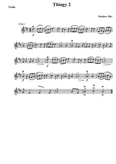 Thingy No.2: parte do violino by Matthew Ellis