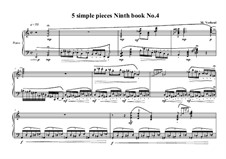 5 Simple pieces for piano: Ninth book No.4, MVWV 728 by Maurice Verheul