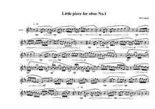 3 Little pieces for Oboe: Piece No.1, book I, MVWV 568 by Maurice Verheul