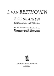 Écossaise in E Flat Major, WoO 83: Para Piano by Ludwig van Beethoven