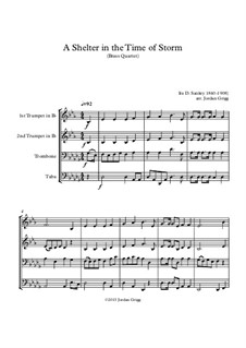 A Shelter in the Time of Storm: para quarteto de bronze by Ira David Sankey