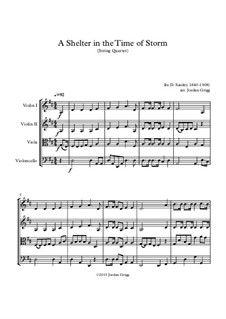 A Shelter in the Time of Storm: para quartetos de cordas by Ira David Sankey