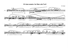 10 viam somnia for flute solo: No.8, MVWV 527 by Maurice Verheul