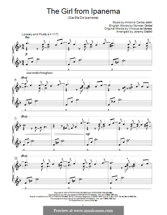 Piano version: versão muito facil by Antonio Carlos Jobim