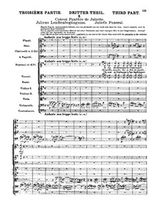 Roméo et Juliette (Romeo and Juliet), H.79 Op.17: Movement III. Full score by Hector Berlioz