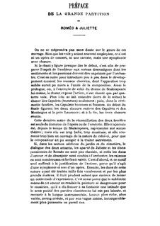 Roméo et Juliette (Romeo and Juliet), H.79 Op.17: Partitura piano-vocal by Hector Berlioz